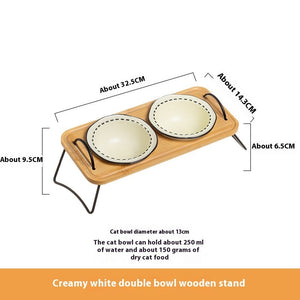 Transform Mealtime with Our Multi Functional Wooden Pet Bowl Rack