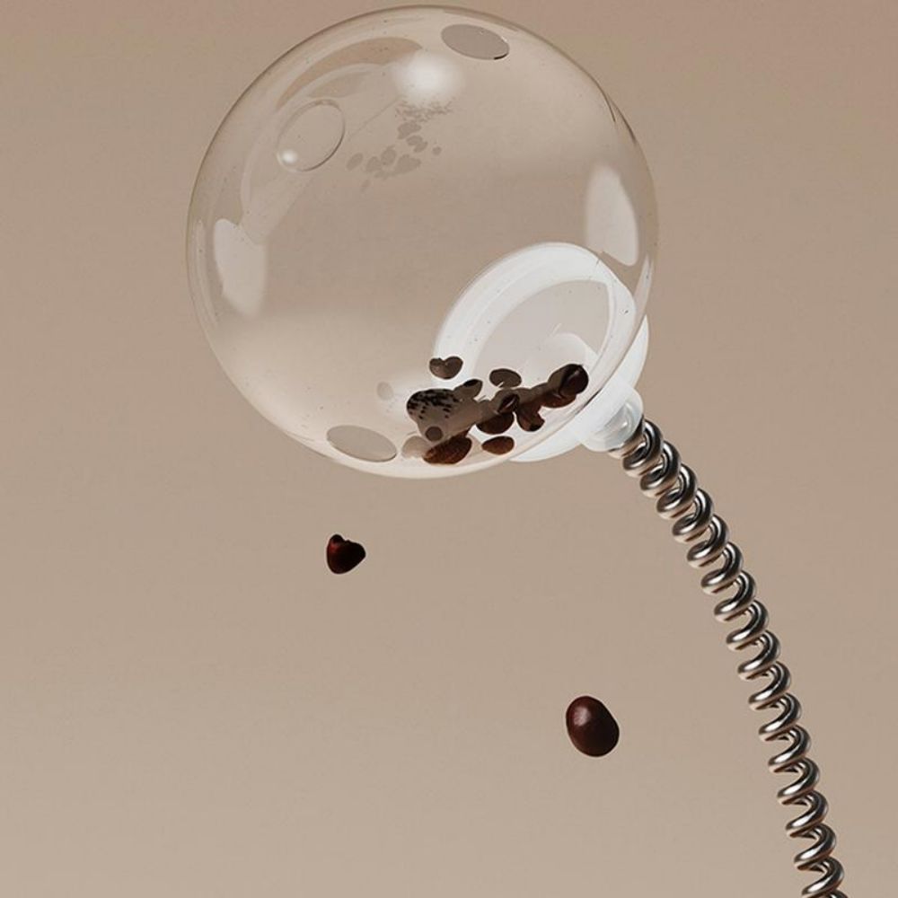 Interactive Auto-Balancing Food Ball Puzzle Slow Feeder Pet Toy