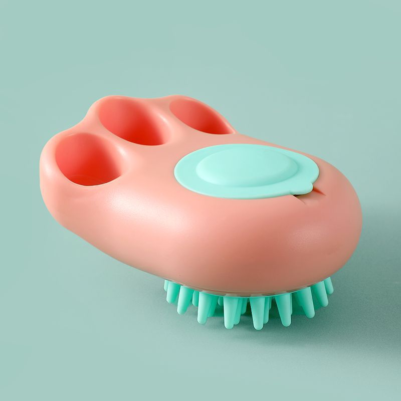 Pet Bath Massage Comb Grooming Brush Cleaning Tool