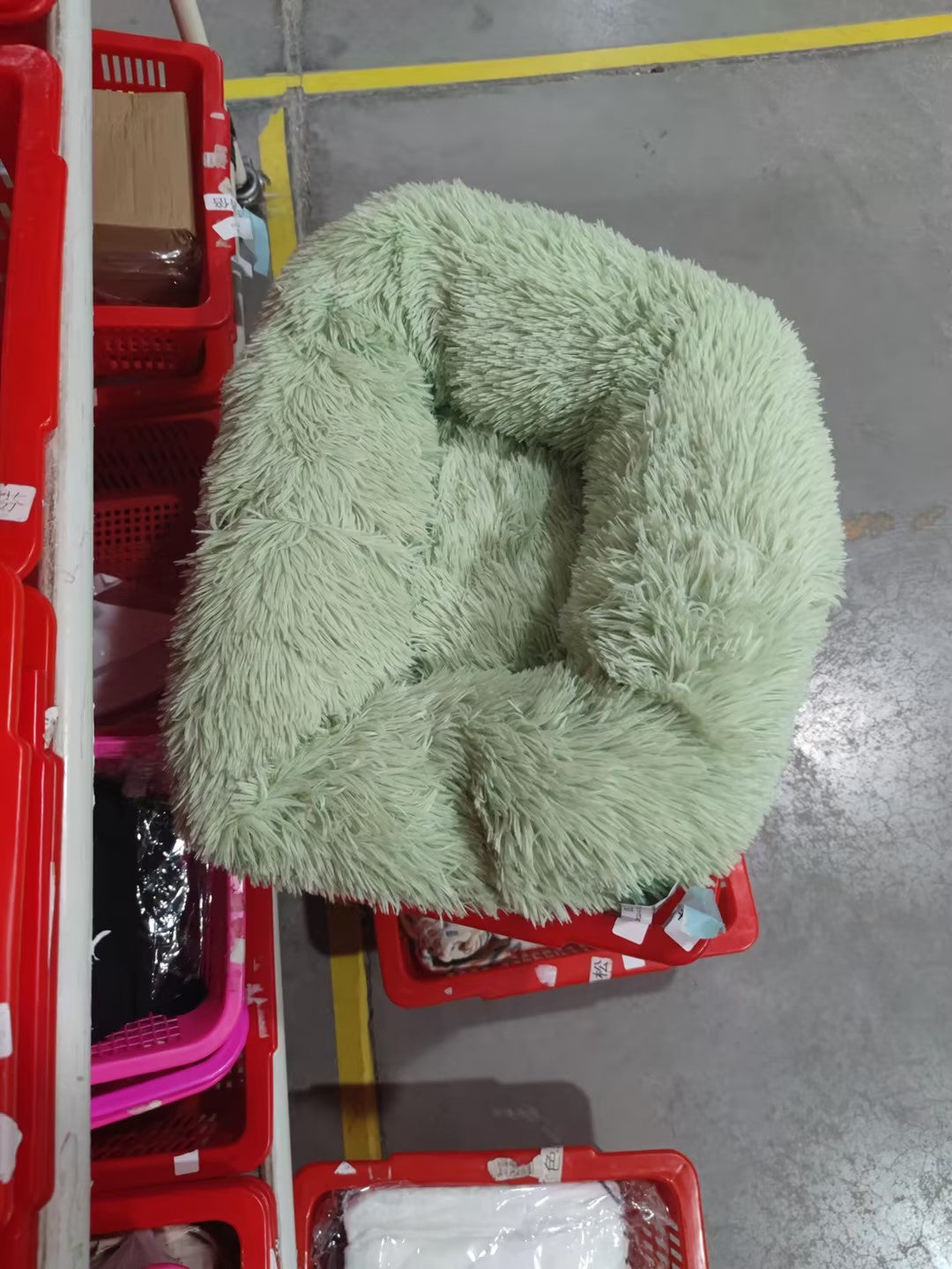 Soft Thick Plush Round Cotton Pet Bed