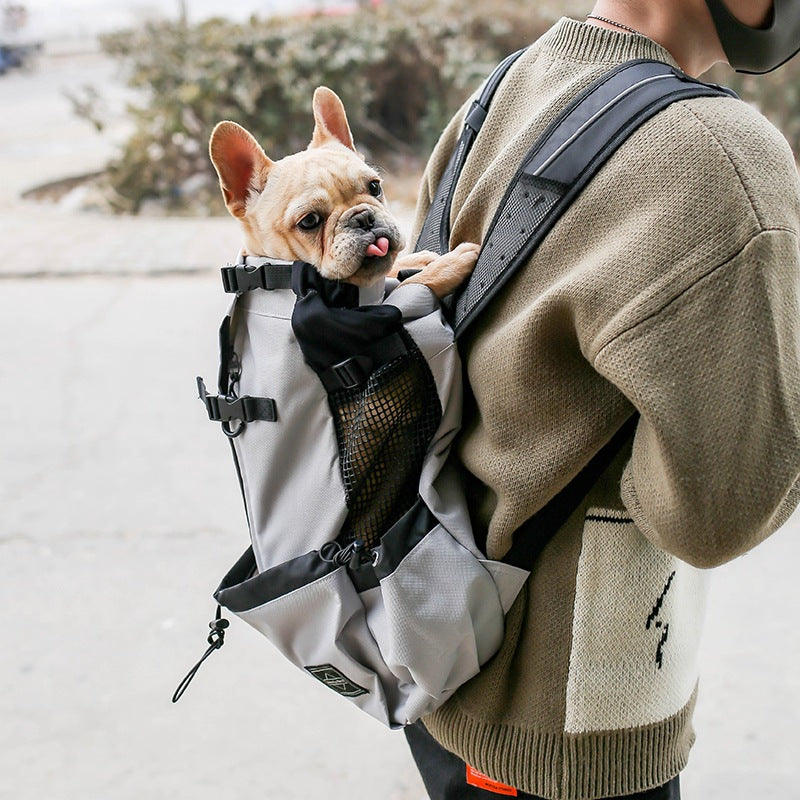 Portable Pet Backpack Carrier Double Shoulder Travel Bag