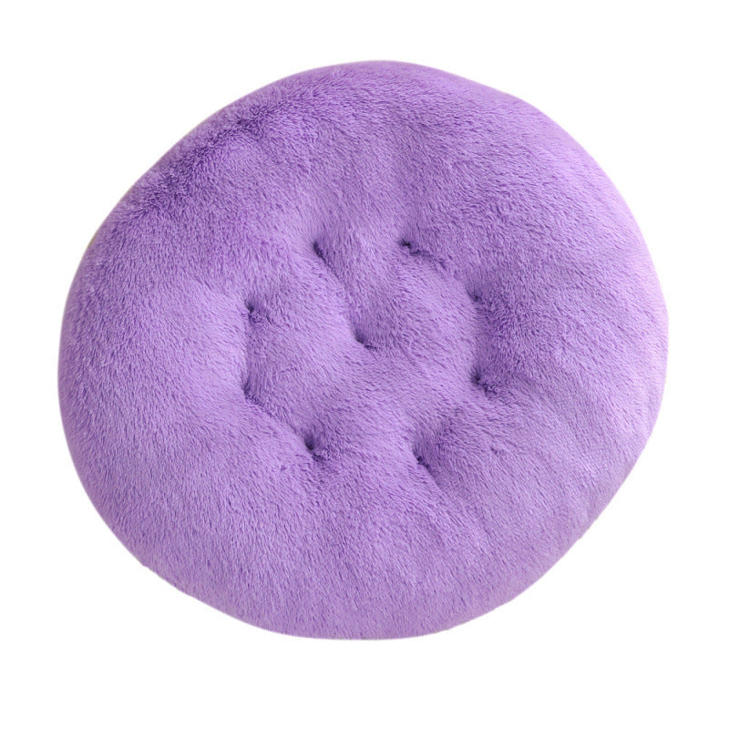 Plush Round Pet Bed Warm Sleeping Mat Cushion