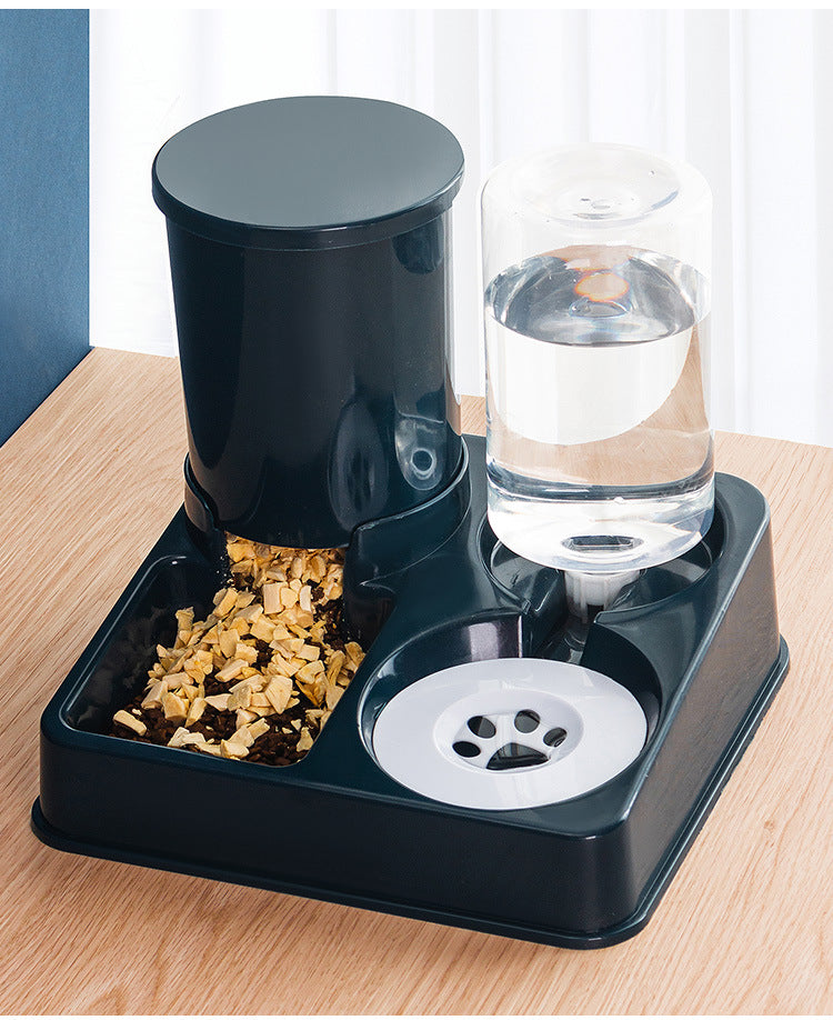 Pet Automatic Combined Feeding Food And Water Bowl