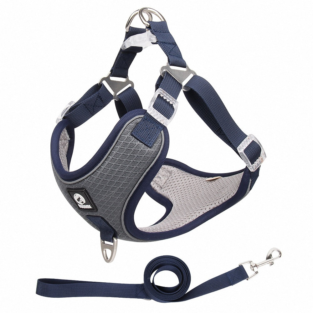 Pet Breathable Adjustable Harness And Leash