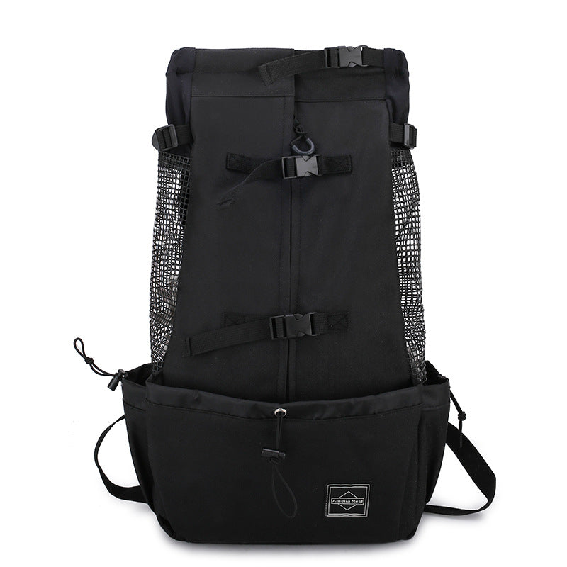 Portable Pet Backpack Carrier Double Shoulder Travel Bag