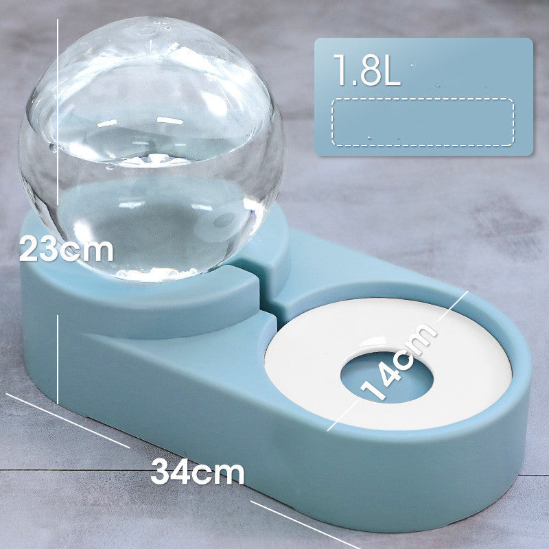 Bubble Ball Automatic Feeder Water Drinking Pet Bowl