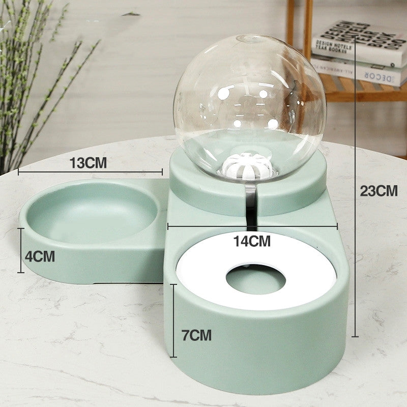 Bubble Ball Automatic Feeder Water Drinking Pet Bowl