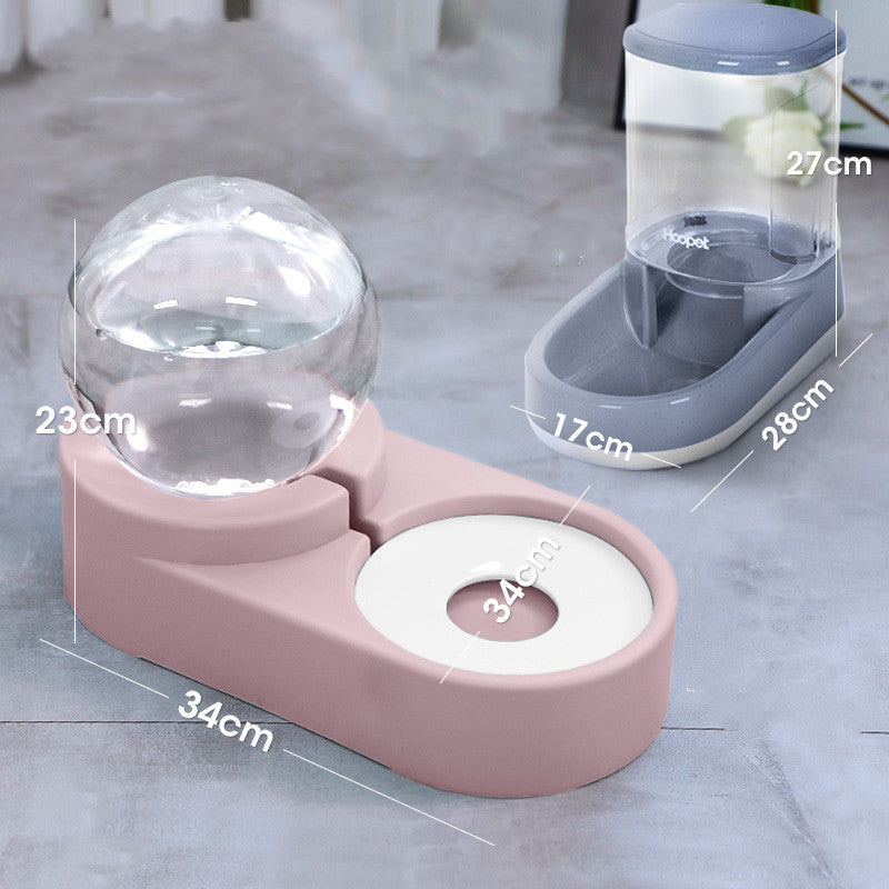 Bubble Ball Automatic Feeder Water Drinking Pet Bowl