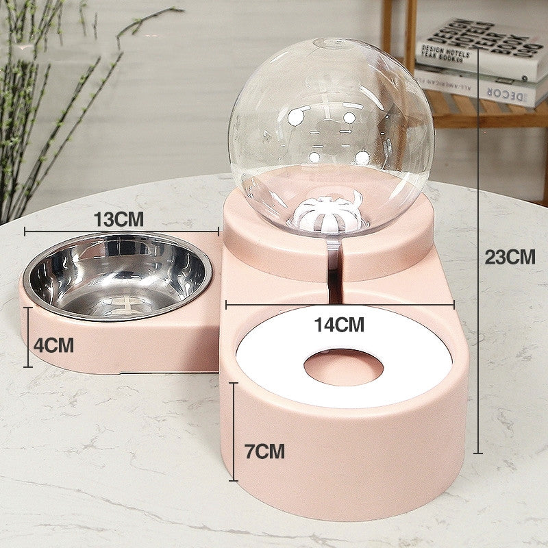 Bubble Ball Automatic Feeder Water Drinking Pet Bowl