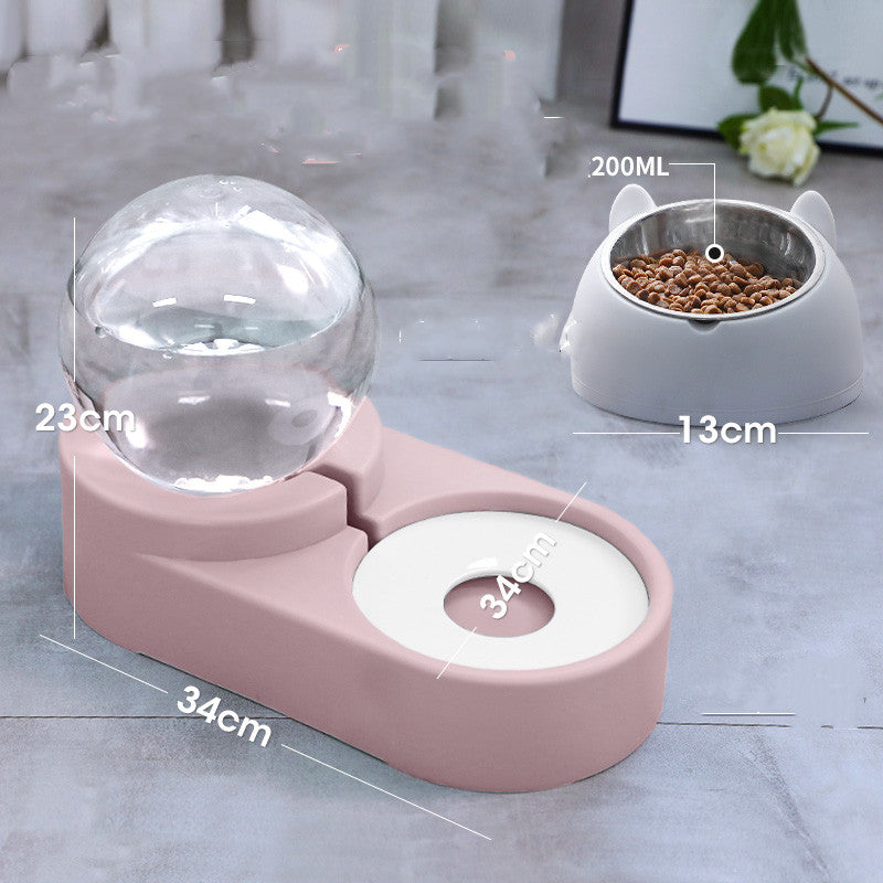 Bubble Ball Automatic Feeder Water Drinking Pet Bowl