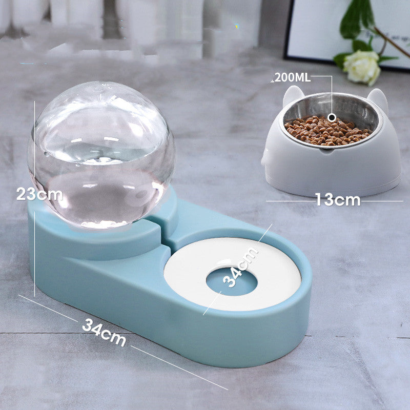 Bubble Ball Automatic Feeder Water Drinking Pet Bowl