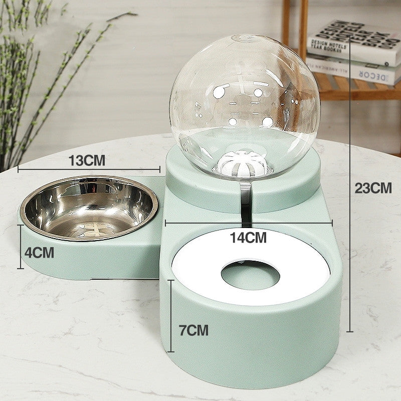 Bubble Ball Automatic Feeder Water Drinking Pet Bowl