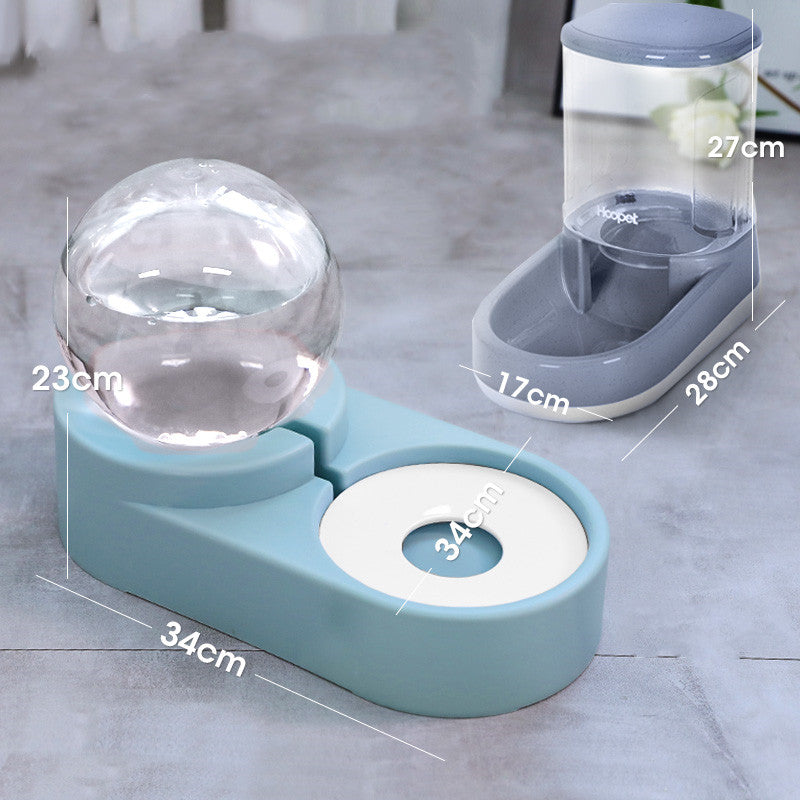 Bubble Ball Automatic Feeder Water Drinking Pet Bowl