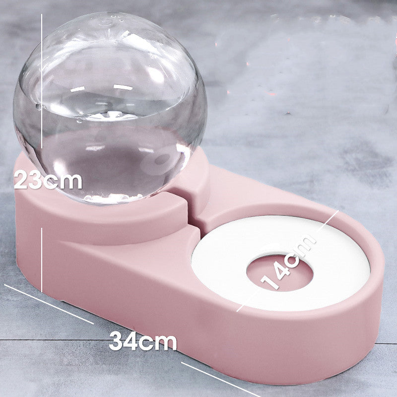 Bubble Ball Automatic Feeder Water Drinking Pet Bowl