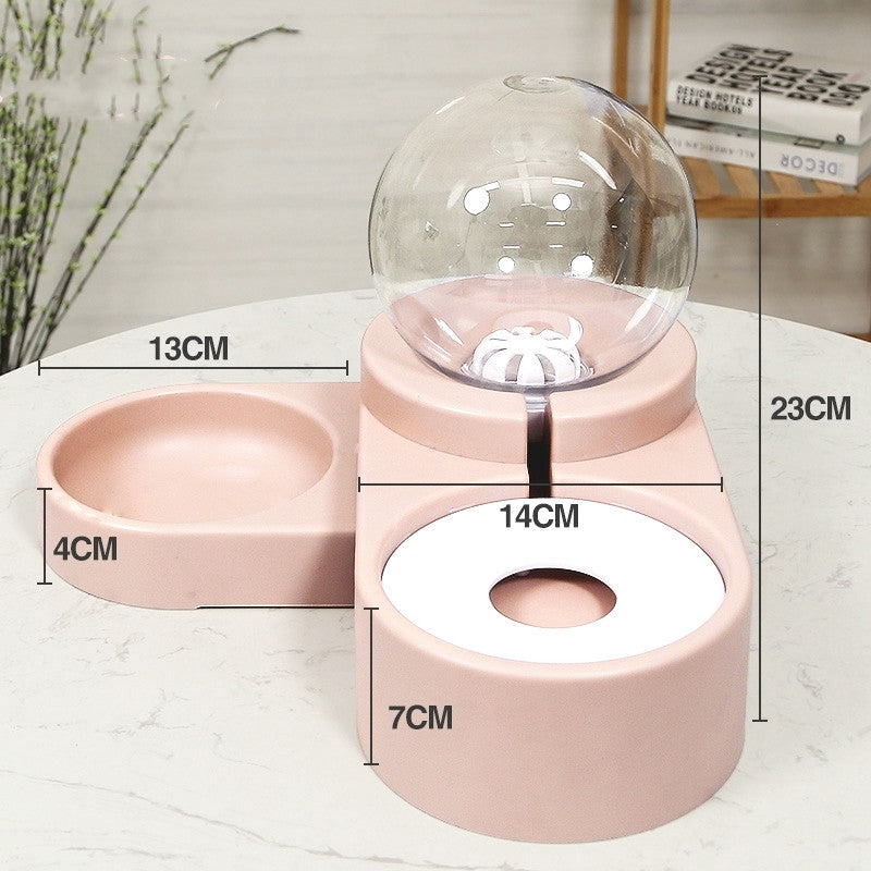 Bubble Ball Automatic Feeder Water Drinking Pet Bowl