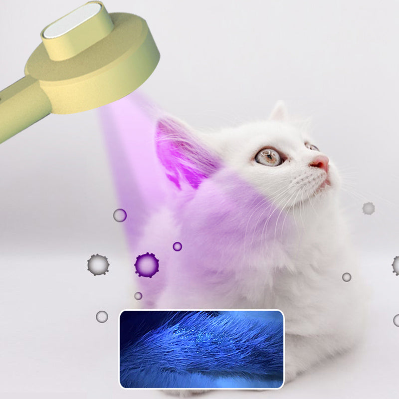 2 In 1 Pet Grooming Comb UVC Detection Hair Brush