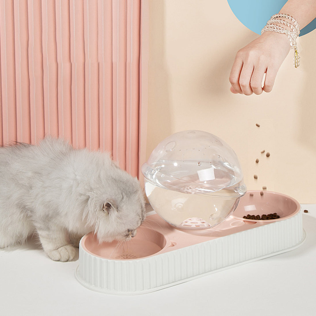 Automatic Plastic Drinking Feeder Pet Bowl