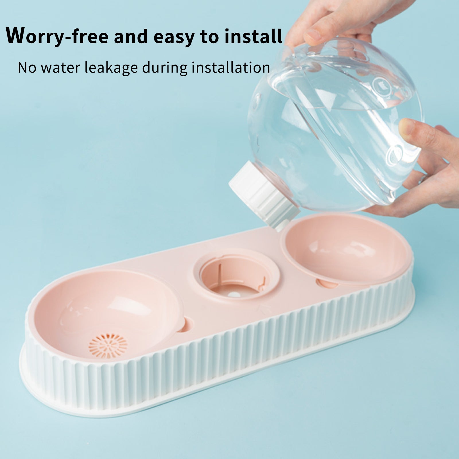 Automatic Plastic Drinking Feeder Pet Bowl
