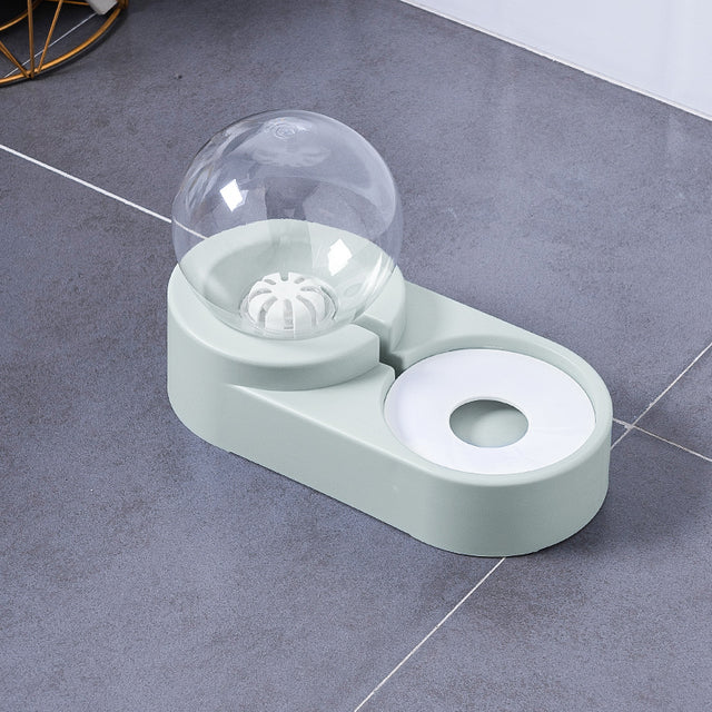 Bubble Ball Automatic Feeder Water Drinking Pet Bowl
