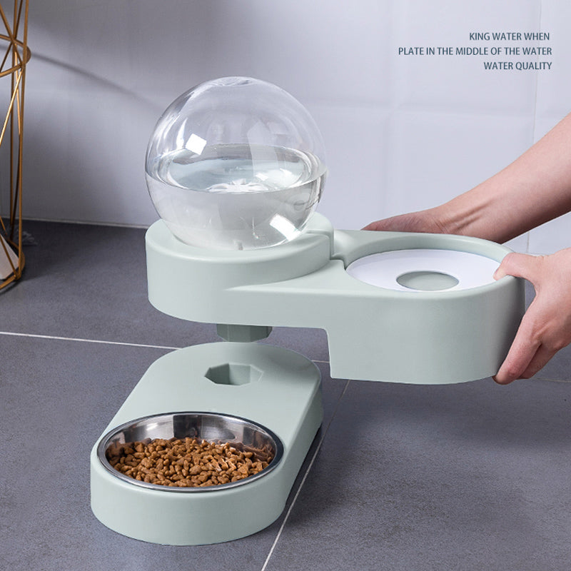 Bubble Ball Automatic Feeder Water Drinking Pet Bowl