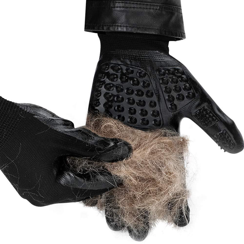 Pet Grooming Glove Soft Rubber Hair Removal Massage Tool