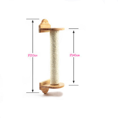53Cm Rotating Scratching Column Climbing Frame Interactive Pet Toy