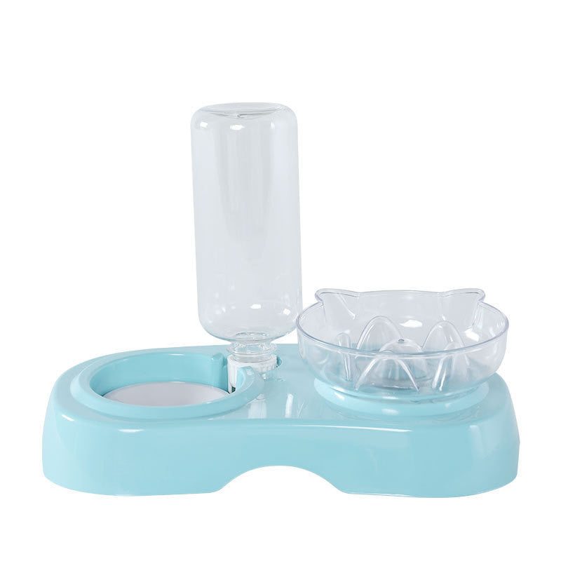 Transparent Plastic Feeding Drinking Pet Bowl