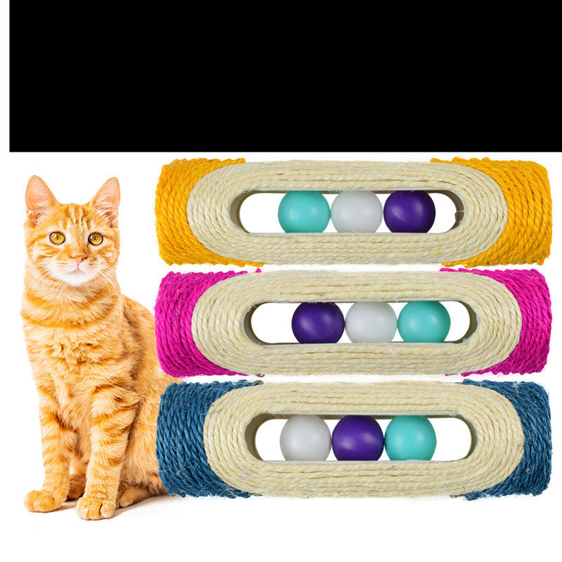 Long Sisal Drum Scratching Interactive Pet Toy