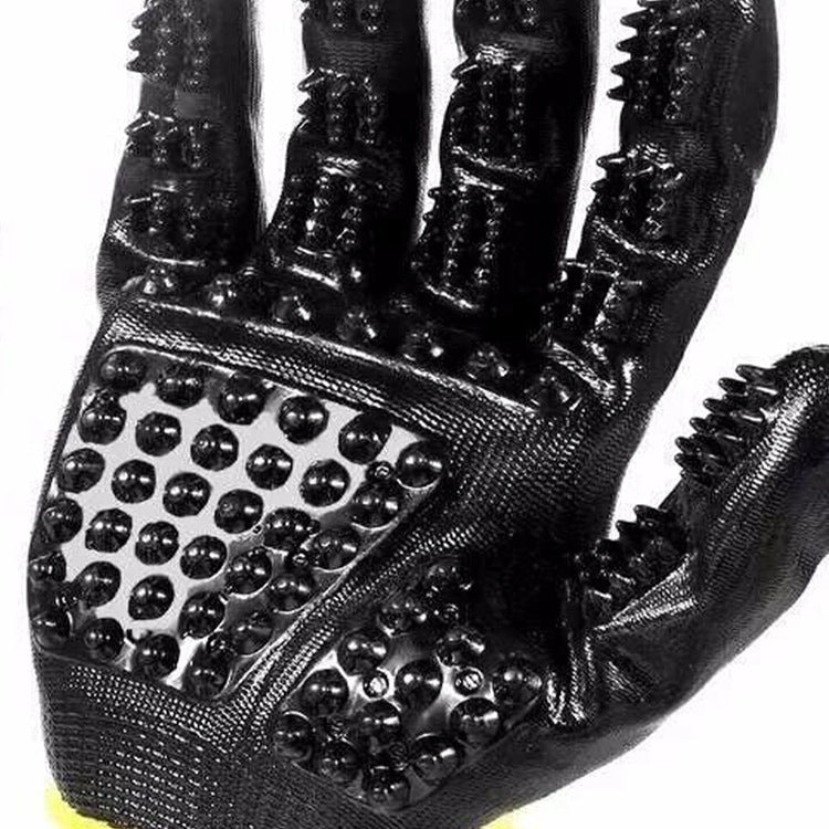 Pet Grooming Glove Soft Rubber Hair Removal Massage Tool