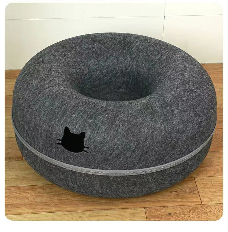 Comfortable Round Pet Tunnel Bed Sleeping Nest