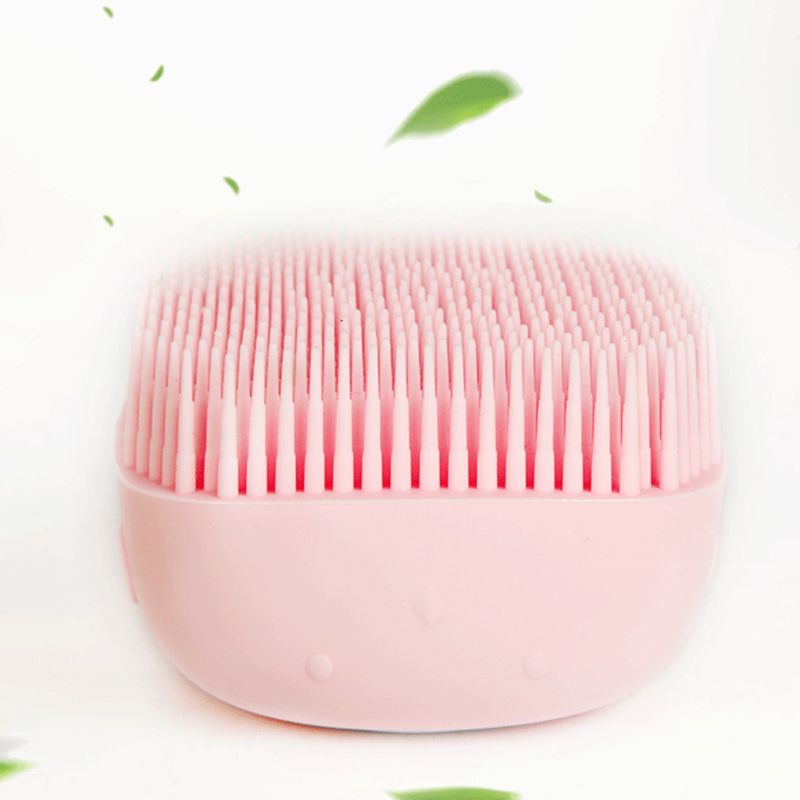 Silicone Bristle Shampoo Dispenser Grooming Bath Scrubber Pet Tool