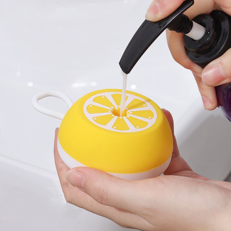 2 In 1 Silicone Bath Massage Grooming Pet Cleaning Tool