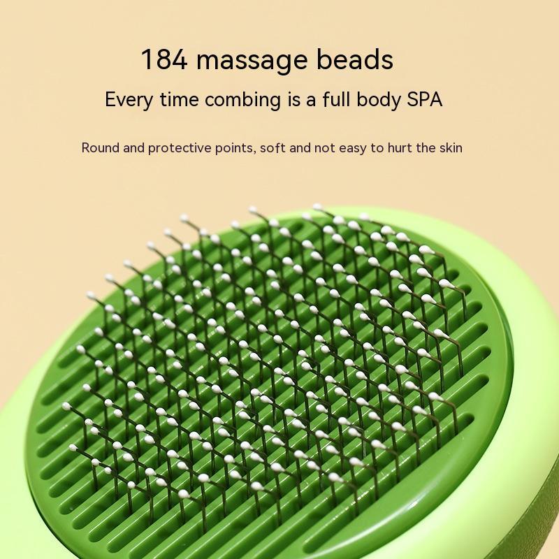 Avocado Shaped Pet Grooming Brush Hair Removal Tool