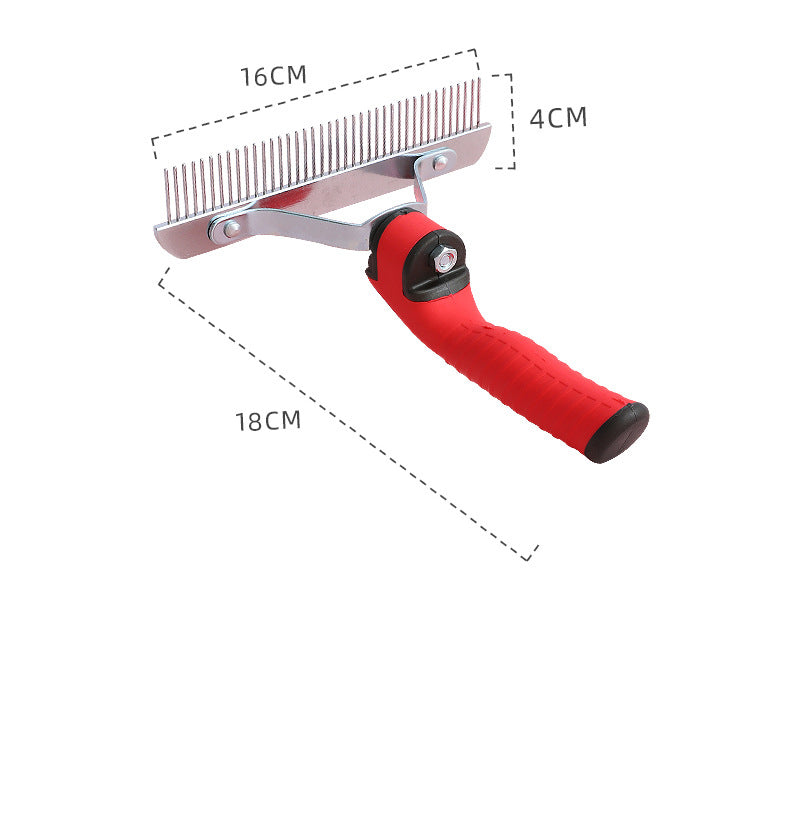 Pet Deshedding Grooming Rake Comb Extra Large Hair Removal Tool