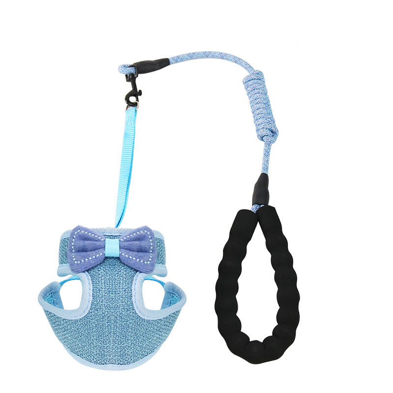 Pet Chest And Back Support Harness Leash System