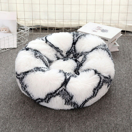Soft Thick Plush Round Cotton Pet Bed