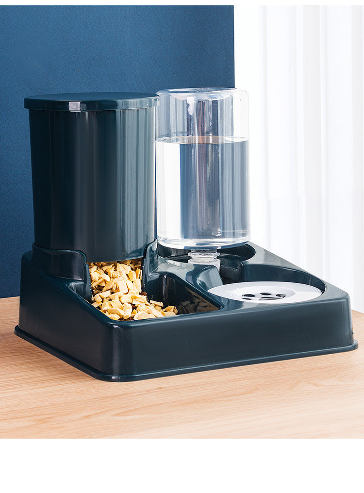 Pet Automatic Combined Feeding Food And Water Bowl