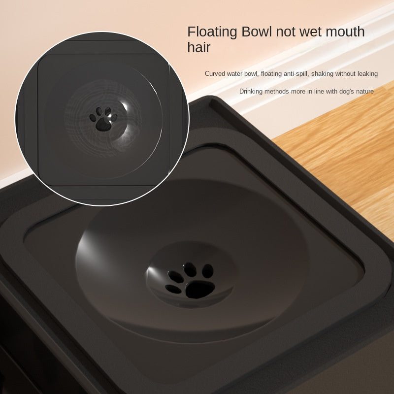 Adjustable Height Stainless Double Bowl Elevated Pet Feeder