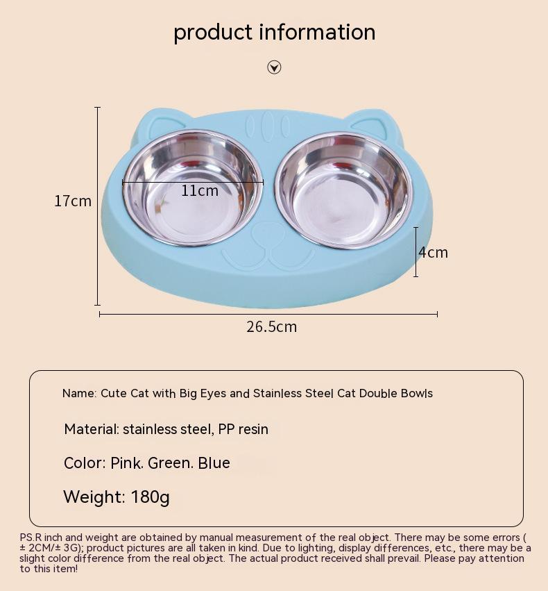 Pet Feeding And Drinking Rice Bowl Basin Dish