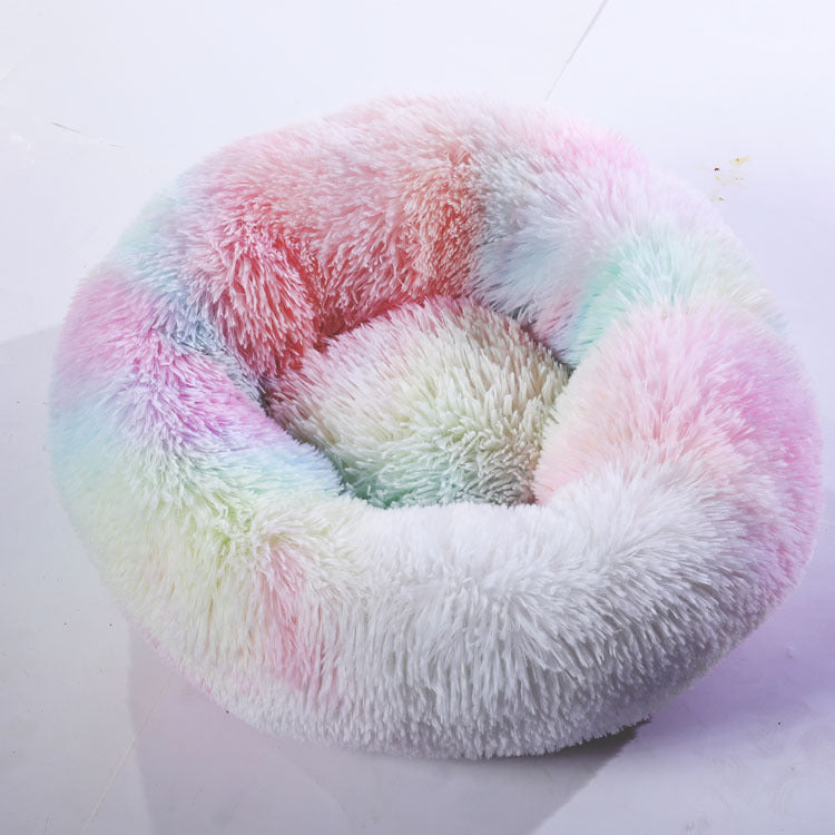 Round Cotton Winter Warm Sleeping Pet Bed