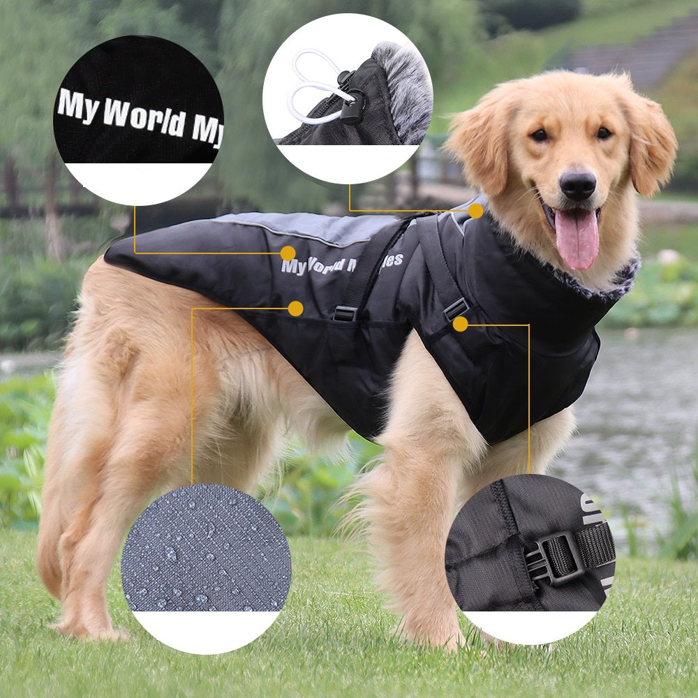 Warm Waterproof Reflective Shell Jacket Pet Clothing