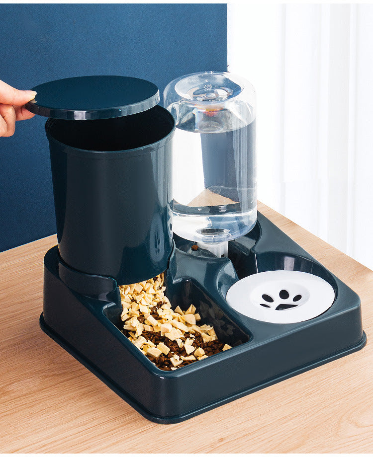 Pet Automatic Combined Feeding Food And Water Bowl