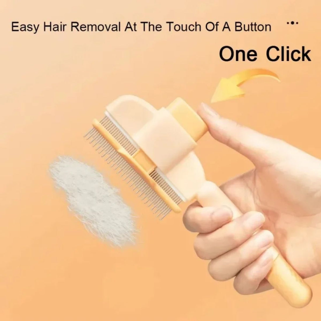 One Click Pet Grooming Brush Anti Mite Hair Removal Tool
