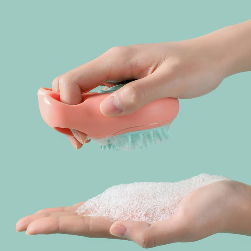 Pet Bath Massage Comb Grooming Brush Cleaning Tool