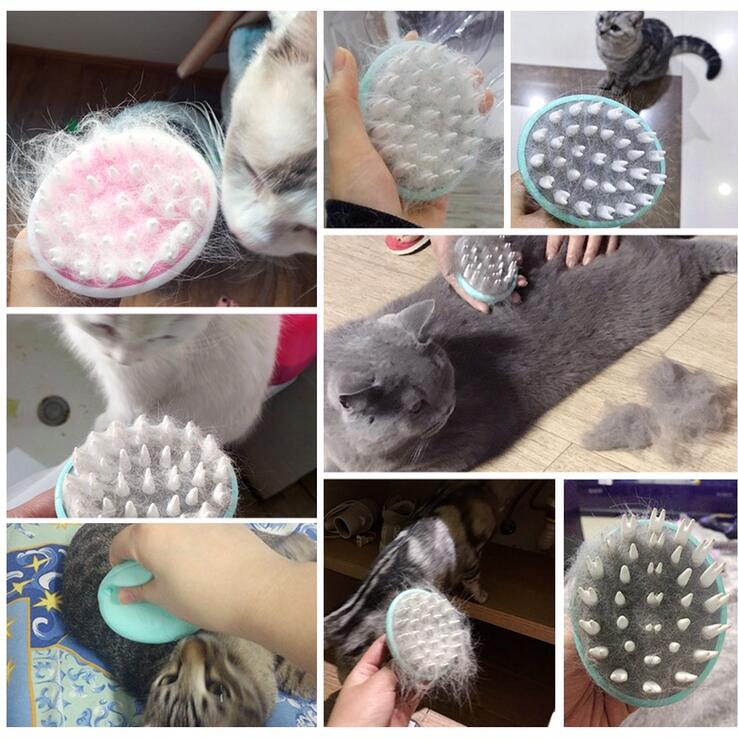 Comfortable Massage Bath Grooming Pet Brush