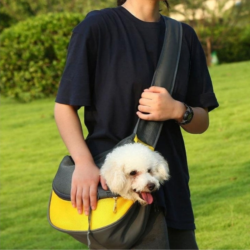 Mesh Oxford Pet Carrier Shoulder Sling Travel Tote Bag