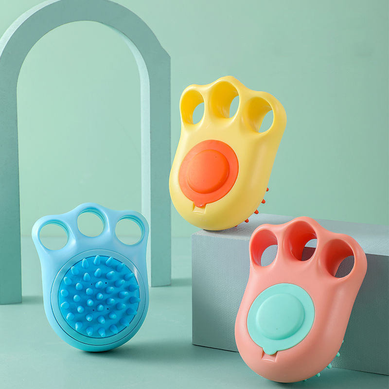 Pet Bath Massage Comb Grooming Brush Cleaning Tool
