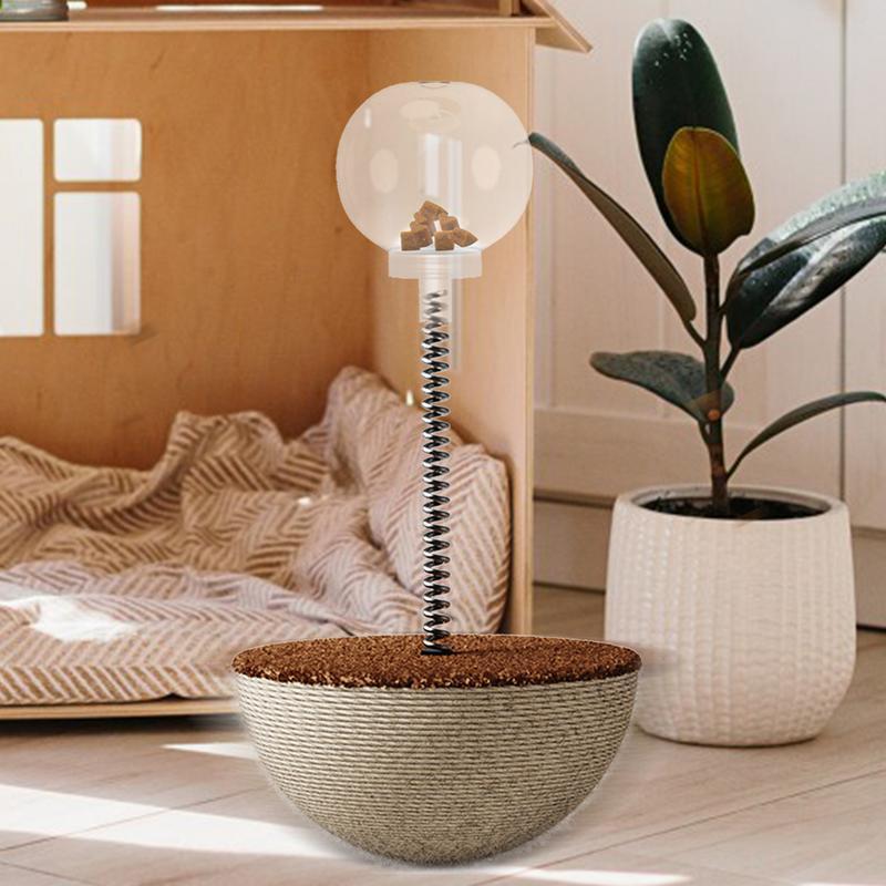 Interactive Auto-Balancing Food Ball Puzzle Slow Feeder Pet Toy