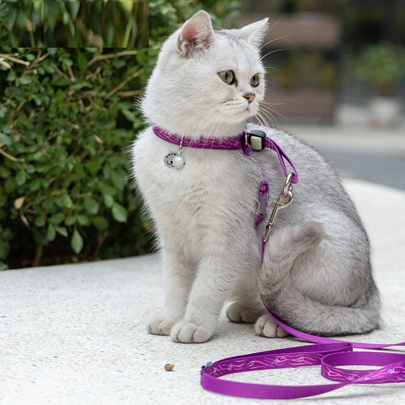 Pet Bell Chest Strap Vest With Leash Control System
