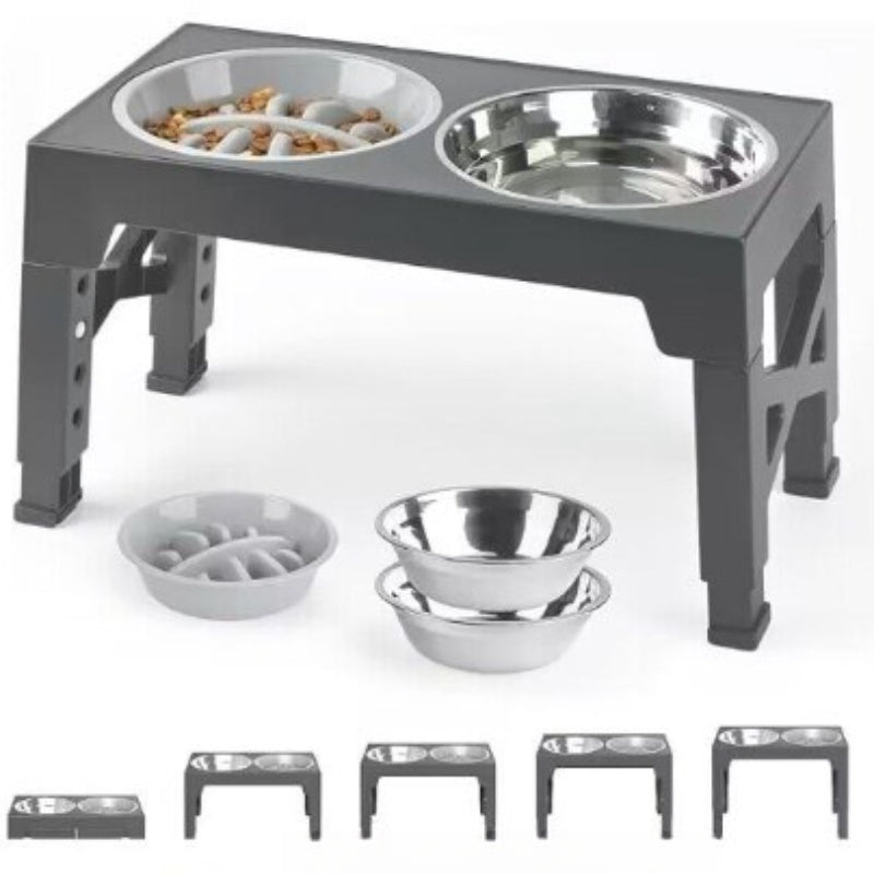 Elevated Pet Feeding Bowl Neck Support Anti Spill Design